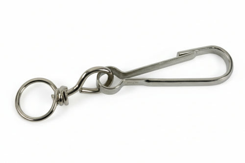 Moschettoni Simplex Con Givolare In Acciaio Zincato- - Mm.60 - 50 Pezzi