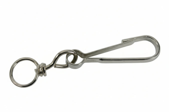 Moschettoni Simplex Con Givolare In Acciaio Zincato- - Mm.80 - 30 Pezzi