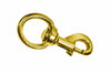 Moschettoni Redine Con Girello In Ottone Lucido- - Mm.82 Con Asola Da Mm.21 - 5 Pezzi