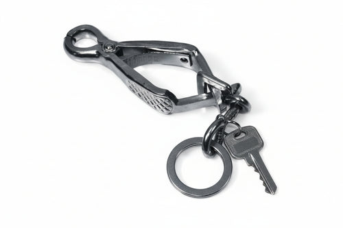 Moschettoni Per Guinzagli A Pinza In Acciaio Nichelato- - Mm.60 Con Asola Da Mm.12 - 5 Pezzi