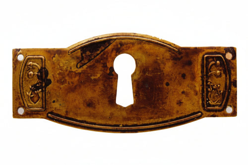Bocchette Per Mobili Sagomate Mod.30698 In Ottone Anticato- - Mm.100X43H. - 5 Pezzi Metalstyle