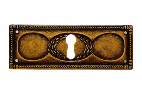 Bocchette Rettangolari Orizzontali Mod.30705 In Zama Anticata- - Mm.108X39H. - 10 Pezzi Metalstyle