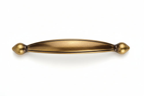 Maniglie Per Mobili Fisse Mod.15114 In Zama Anticata- - Mm. 99X14H. - Interfori Mm.64 - 5 Pezzi Metalstyle