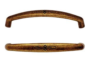 Maniglie Per Mobili Fisse Mod.15130 In Zama Florence- - Mm.105X12H. - Interfori Mm.96 - 5 Pezzi Metalstyle