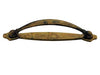 Maniglie Per Mobili Fisse Mod.18900 In Ottone Anticato- - Mm.125X22H. - Interfori Mm.96 - 5 Pezzi Metalstyle