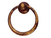Maniglie Per Mobili Ad Anello Snodate Mod.09202 In Ottone Anticato- - Mm.23X28H. - 5 Pezzi Metalstyle