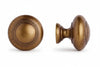 Pomoli Per Mobili Mod.24228 In Ottone Anticato- - Ø Mm.24 - 5 Pezzi Metalstyle