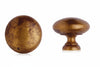 Pomoli Per Mobili Mod.24228 In Ottone Anticato- - Ø Mm.32 - 5 Pezzi Metalstyle