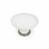 Pomoli Ovali In Porcellana Mod.P02.00 Bianchi- - Mm.24X34X25H. - 5 Pezzi Metalstyle
