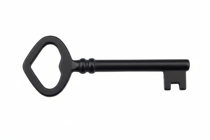 Chiavi Per Mobili In Acciaio- - Mm.58X24 Lunghezza Gambo Mm.35 - 25 Pezzi Mrcas