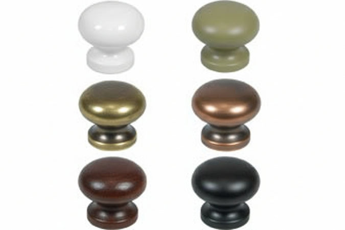 Pomoli Per Mobili In Legno Liscio- - Ø Mm.35 Faggio Grezzo - 10 Pezzi