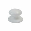Pomoli Per Mobili Con Rosetta In Nylon- - Ø Mm.40 Bianco - 10 Pezzi