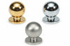 Pomoli Per Mobili In Ottone A Sfera- - Ø Mm.20 In Ottone Cromato Lucido - 5 Pezzi