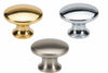 Pomoli Per Mobili In Ottone Piatti Lisci- - Ø Mm.28 In Ottone Oro Lucido - 5 Pezzi