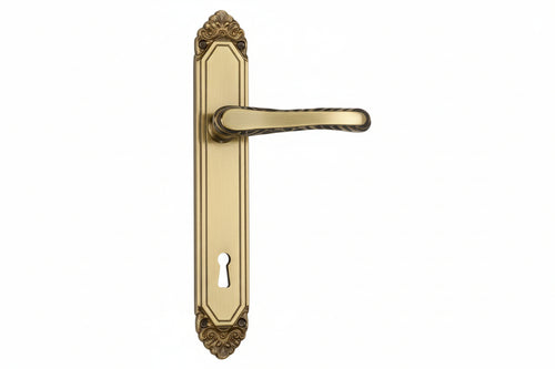Maniglia Lavinia Con Placca In Ottone- - Mm.70 Tipo Leggero - 1 Paio