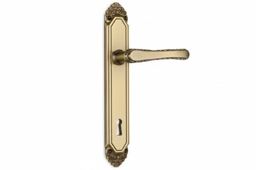 Maniglia Lavinia Con Placca In Ottone- - Mm.90 Tipo Leggero - 1 Paio