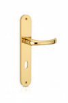 Maniglia Rio Con Placca In Ottone- - Mm.70 Foro Normale - 2 Paio