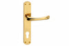 Maniglia Rio Con Placca In Ottone- - Mm.90 Foro Yale - 2 Paio