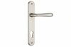 Maniglia Goccia Placca Foro Yale In Zama Finit. Ott. Cromo Satinato- - Mm.90 Foro Yale - 2 Paio Cottali
