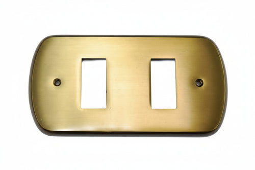 Coprinterruttori Cristina 2 Posti In Ottone Bronzato- - In Ottone Bronzato - 2 Pezzi