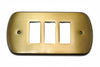 Coprinterruttori Cristina 3 Posti In Ottone Bronzato- - In Ottone Bronzato - 2 Pezzi