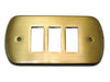 Coprinterruttori Cristina 3 Posti In Ottone Bronzato- - In Ottone Bronzato - 2 Pezzi