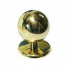Pomolo A Sfera Per Portoncino In Ottone Lucido Ø Mm.70
