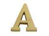 Lettera Alfabeto A In Ottone Lucido - 5 Pezzi