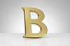 Lettera Alfabeto B In Ottone Lucido - 5 Pezzi