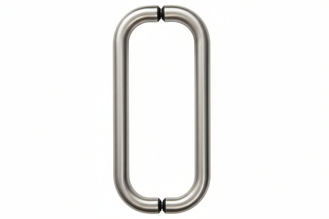 Maniglia- - Mm.382X32X85H. - Interfori Mm.350 - 1 Coppia