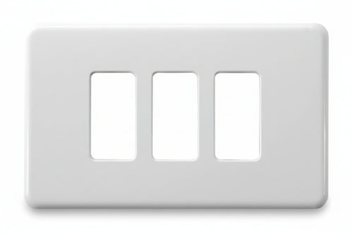 Coprinterruttori 3 Posti In Nylon- - Bianco Art.0800.03 - 2 Pezzi Minumet