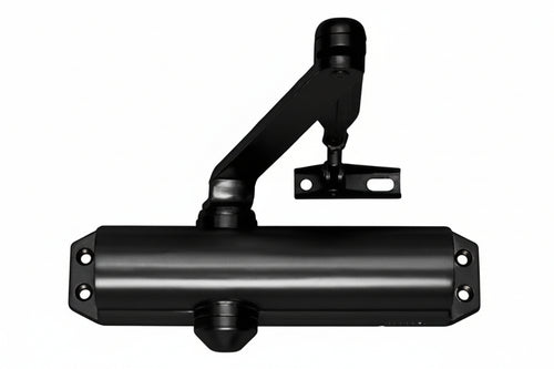 Chiudiporta Aerei Serie Dc120 Con Arresto, Nero Mm.220X47X52H. (Dc12019005) Assa Abloy
