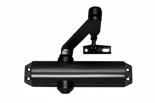 Chiudiporta Aerei Serie Dc120 Senza Arresto, Nero Mm.220X47X52H. (Dc1209005) Assa Abloy