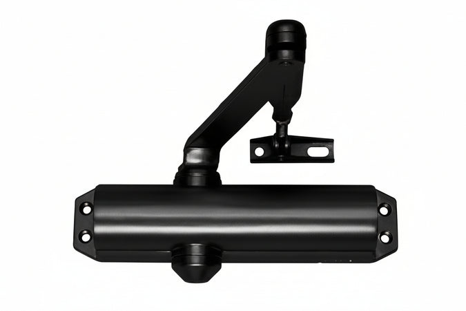 Chiudiporta Aerei Serie Dc120 Senza Arresto, Nero Mm.220X47X52H. (Dc1209005) Assa Abloy