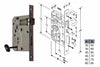 Serratura A Bussola Ridotta Da Infilare Bordo Quadro Bronzato Mm.35 Bordo Acciaio Bronzato Bonaiti