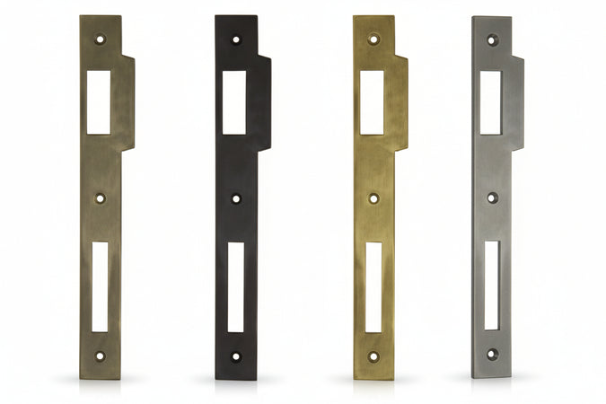 Contropiastra Per Serratura A Bussola Bordo Quadro Acciaio Lucido Bonaiti