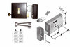 Serratura Da Applicare Per Cantine 175- - Entrata Mm.40, Lunghezza Mm.80 Dx - 2 Pezzi Bonaiti