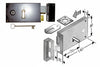 Serratura Da Applicare Per Cantine 187- - Entrata Mm.70 Lunghezza Mm.140 Dx - 2 Pezzi Bonaiti