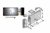 Serratura Da Applicare Per Cantine 187- - Entrata Mm.70 Lunghezza Mm.140 Sx - 2 Pezzi Bonaiti