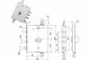 Serratura Triplice Applicare Con Scrocco Cil. Eur. Blindate Ga137 Mm.89, Interasse Catenacci Mm.37 Cipierre