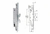 Serratura Inf. Tripl. Burkerlocks Montanti Doppio Gancio C/Quad. 4001 Mm.30 Cipierre