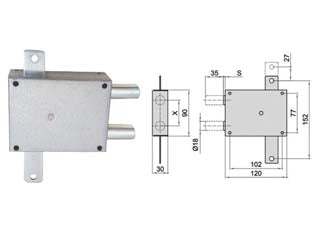 Deviatore Doppio Perno A Piastra 201/50 Dx (201/50/D) Cipierre