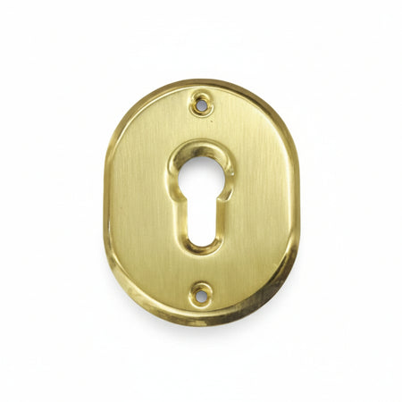 Bocchetta Ovale In Ottone Lucido Per Cilindri Sagomati 316L- - Mm.70X90H. Spessore Mm.4 - 5 Pezzi Cipierre