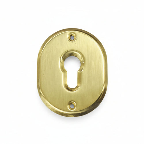 Bocchetta Ovale In Ottone Lucido Per Cilindri Sagomati 316L- - Mm.70X90H. Spessore Mm.4 - 5 Pezzi Cipierre