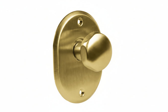 Mostrina Ovale Con Pomolo In Ottone Lucido 331/35 Mm.70X90H. Sp. Mm.4 Pomolo Mm.35 Cipierre