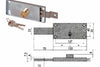 Serratura Serranda Laterale Cilindro Fisso Tondo 41525 Sx Mm.155X15X55H. (41525782) Cisa