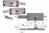 Coppia Serrature Serranda Laterale Cilindro Fisso Tondo 41526- - Mm.155X15X55H. (41526780) - 1 Coppia Cisa