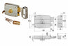 Serratura Applicare Catenaccio E Scrocco Doppio Cilindro Fisso 50421 Mm.60 Sx (50421602) Cisa