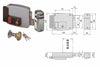 Elettroserratura Per Porte Legno Con Pulsante Interno 2 Mandate 11670 Mm.50 Dx (11670501) Cisa