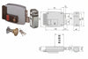 Elettroserratura Per Porte Legno Con Pulsante Interno 2 Mandate 11670 Mm.50 Sx (11670502) Cisa